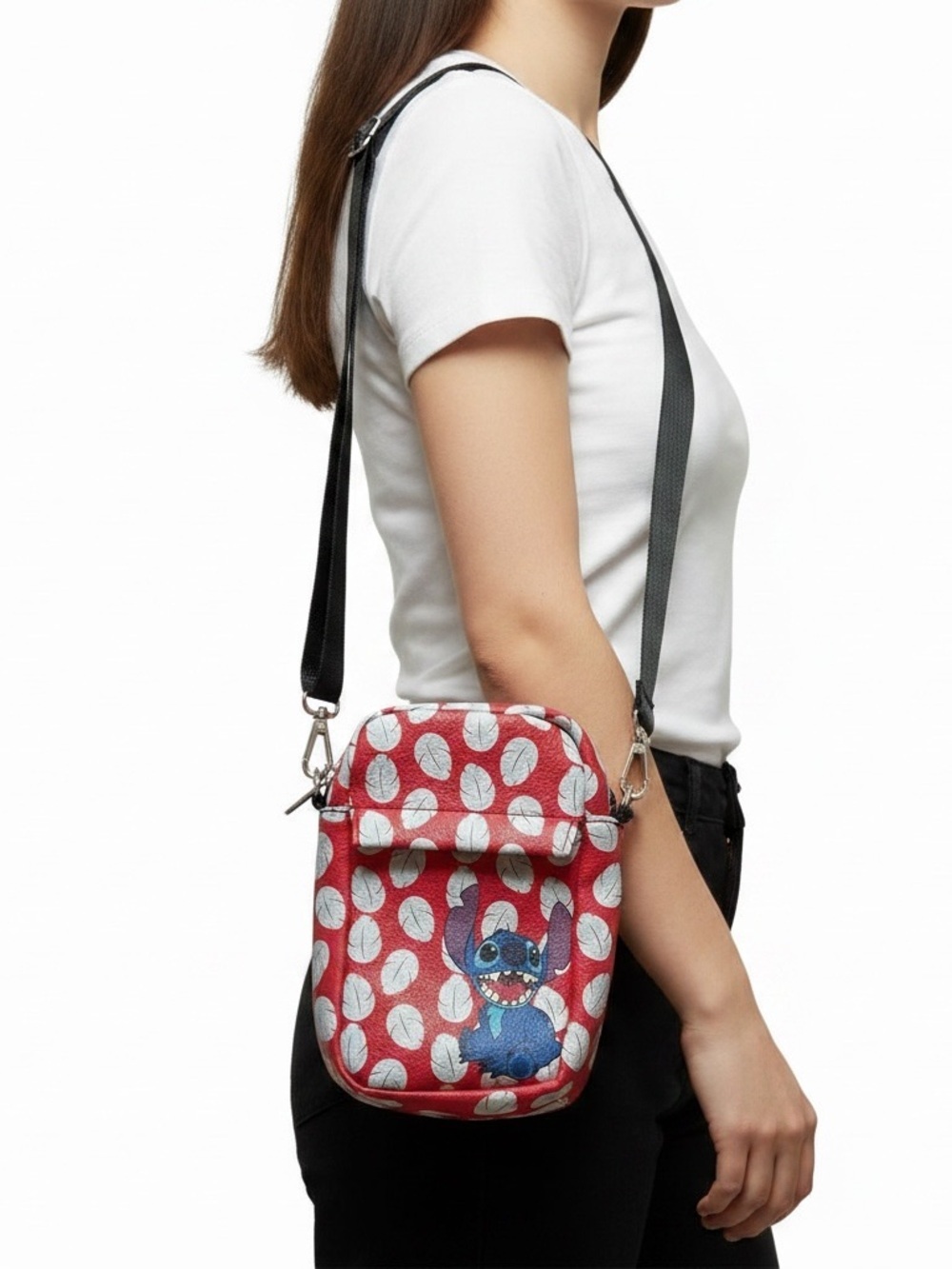 NWOT Buckle-Down Brand Disney Stitch Character Red and White Crossbody Bag